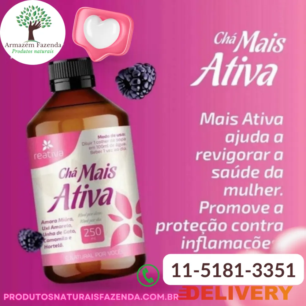 CHÁ MAIS ATIVA REATIVA 250ML