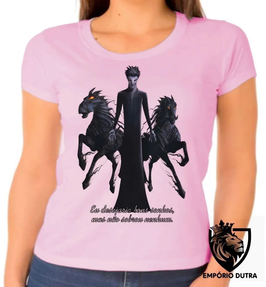 Baby look blusa feminina A Origem dos Guardiões Breu vilão Imagem