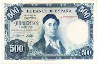 Espanha - 500 Pesetas - Cédula Estrangeira - MBC/Sob