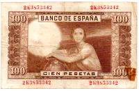 Espanha - 100 Pesetas - Cédula Estrangeira - UTG - Foto 2