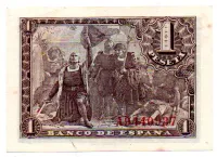 Espanha - 1 Peseta - Cédula Estrangeira - Sob - Foto 2