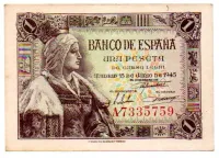 Espanha - 1 Peseta - Cédula Estrangeira - Sob