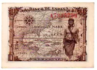 Espanha - 1 Peseta - Cédula Estrangeira - Sob - Foto 2