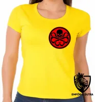 Baby look blusa feminina Hydra Símbolo vingadores avengers - Foto 3