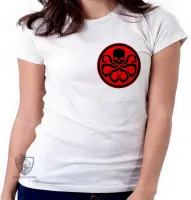 Baby look blusa feminina Hydra Símbolo vingadores avengers - Foto 5