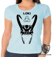 Baby look blusa feminina Loki máscara vilão vingadores - Foto 2
