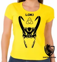 Baby look blusa feminina Loki máscara vilão vingadores - Foto 3