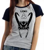 Baby look blusa feminina Loki máscara vilão vingadores - Foto 4