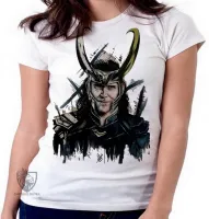 Baby look blusa feminina loki vilão thor vingadores avengers - Foto 5