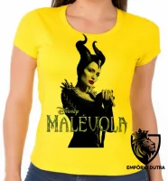 Baby look blusa feminina Malévola cajado vilã disney bruxa - Foto 3