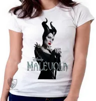 Baby look blusa feminina Malévola cajado vilã disney bruxa - Foto 5