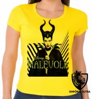 Baby look blusa feminina Malévola vilã disney bruxa - Foto 2