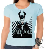 Baby look blusa feminina Malévola vilã disney bruxa - Foto 3