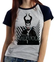 Baby look blusa feminina Malévola vilã disney bruxa - Foto 5