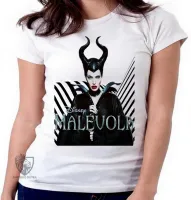 Baby look blusa feminina Malévola vilã disney bruxa - Foto 6
