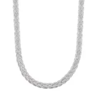 Gargantilha de prata Trançada  5 Fios - 230543 - Foto 2