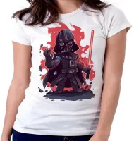 Baby look blusa feminina darth vader vilão star wars - Foto 5