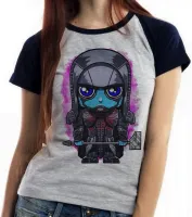 Baby look blusa feminina Ronan o Acusador guardiões galáxia - Foto 4