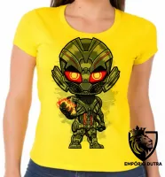 Baby look blusa feminina ULTRON vilão vingadores avengers - Foto 3