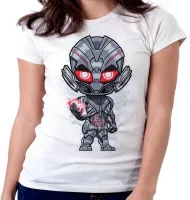 Baby look blusa feminina ULTRON vilão vingadores avengers - Foto 5