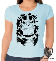 Baby look blusa feminina Thanos black vingadores avengers marvel - Foto 5