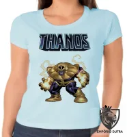 Baby look blusa feminina thanos cartoon vilão vingadores avengers - Foto 2