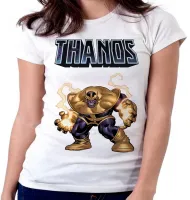 Baby look blusa feminina thanos cartoon vilão vingadores avengers - Foto 6