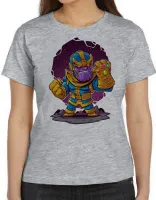 Baby look blusa feminina thanos geek vingadores avengers vilão - Foto 5