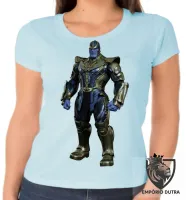 Baby look blusa feminina thanos marvel vingadores avengers - Foto 2