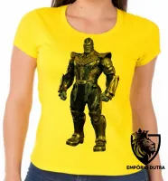 Baby look blusa feminina thanos marvel vingadores avengers - Foto 3