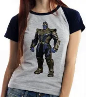 Baby look blusa feminina thanos marvel vingadores avengers - Foto 4