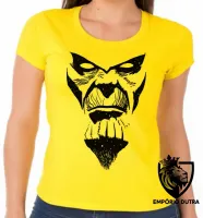 Baby look blusa feminina Thanos rosto vingadores avengers - Foto 3