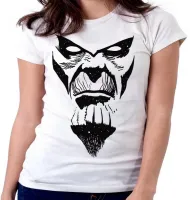 Baby look blusa feminina Thanos rosto vingadores avengers - Foto 6