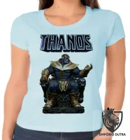 Baby look blusa feminina thanos trono vingadores avengers marvel - Foto 2