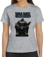 Baby look blusa feminina thanos trono vingadores avengers marvel - Foto 4