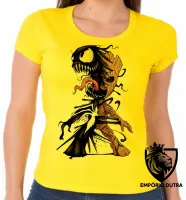 Baby look blusa feminina venom homem aranha groot marvel guardioes galaxia - Foto 4