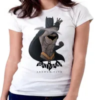 Baby look blusa feminina Batman bumerangue herói - Foto 4