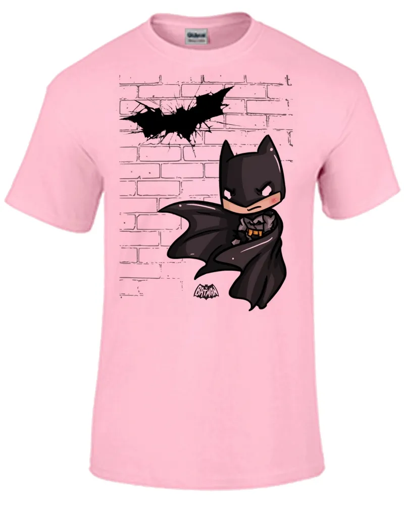 Baby look blusa feminina Batman pequeno muro herói