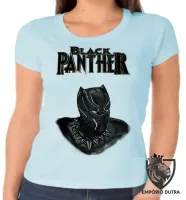 Baby look blusa feminina black panter pantera negra - Foto 5