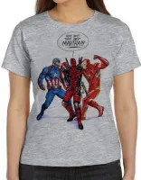 Baby look blusa feminina Boys think about Martha homen ferro capitão - Foto 5