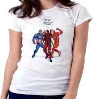 Baby look blusa feminina Boys think about Martha homen ferro capitão - Foto 6