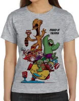 Baby look blusa feminina Buraco de Minhoca super heróis marvel - Foto 3