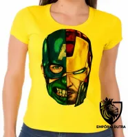Baby look blusa feminina Cabeça vingadores - Foto 3