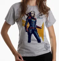 Baby look blusa feminina Capitã Marvel girl vingadores avengers - Foto 6