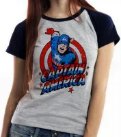 Baby look blusa feminina Capitão américa cartoon marvel - Foto 4