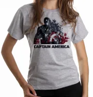 Baby look blusa feminina Capitão América desintegrando - Foto 6