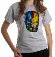 Baby look blusa feminina Capitão América super heroi marvel - Foto 6