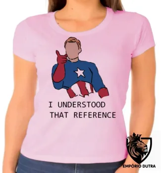 Baby look blusa feminina Capitão América understood vingadores