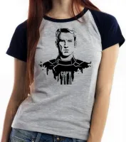 Baby look blusa feminina Capitão América vingadores steve - Foto 6