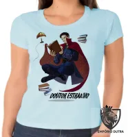 Baby look blusa feminina Doutor Estranho voando strange marvel - Foto 2